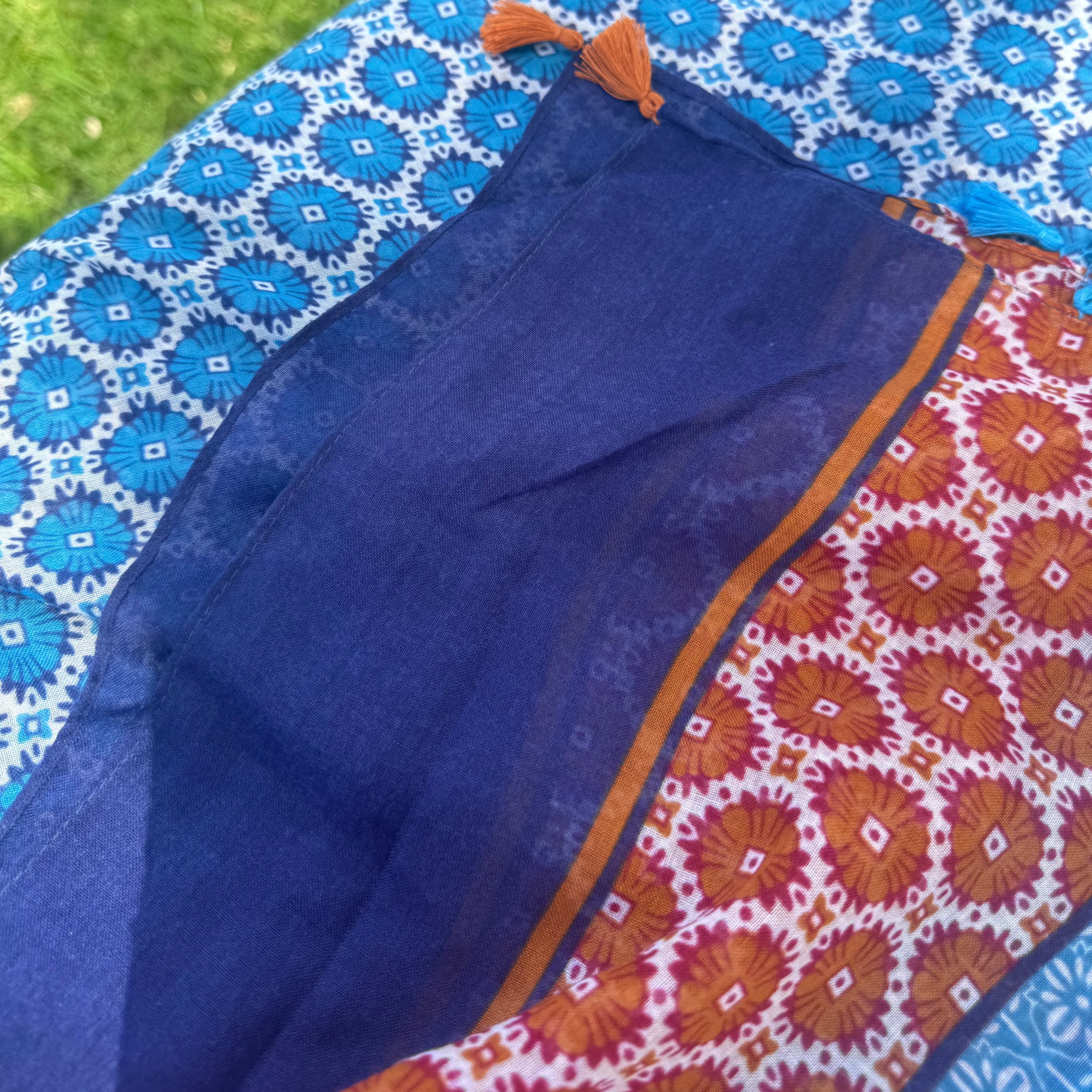 blue moroccan COVER UP